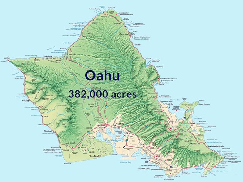 A Map of Oahu