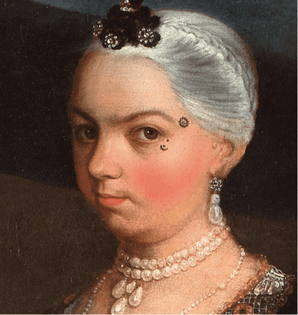 Portrait of a Woman from 18th Century Mexico