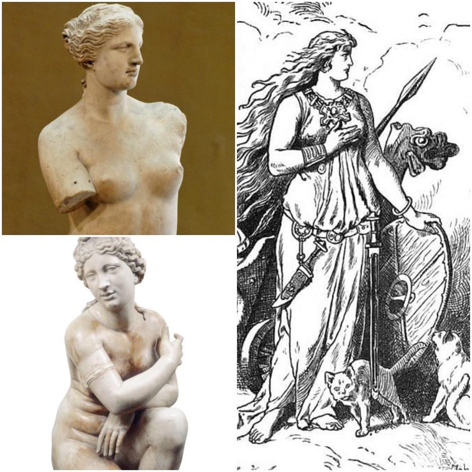 Aphrodite, Venus and Freyja