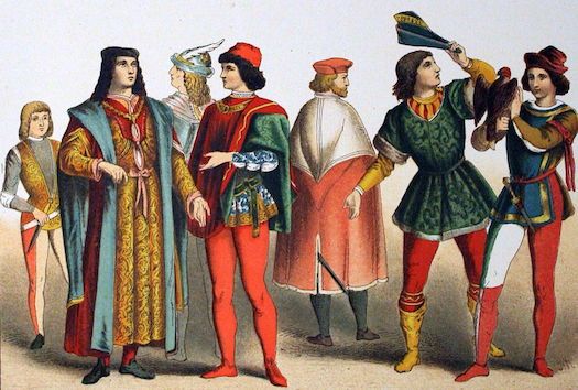 Men in the Middle Ages Wearing Tights